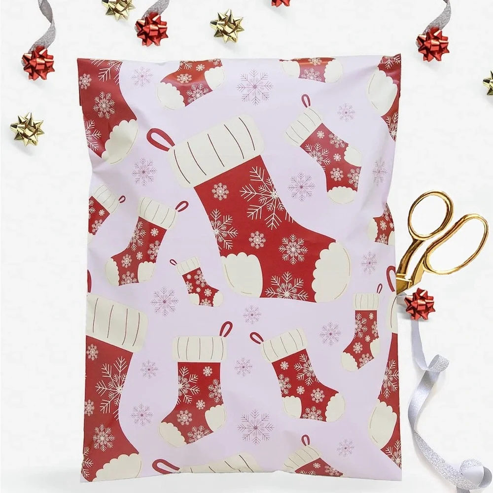 Christmas Stocking’s Poly Mailers 10x13 Pack of 25